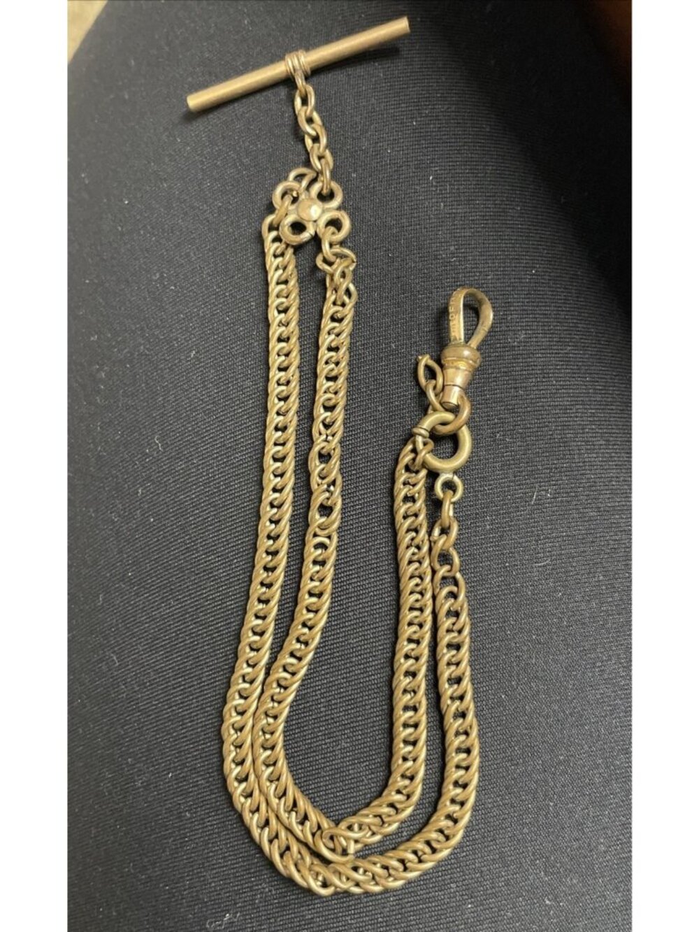 Vintage Signed DFB D. F. B. Co Vest Pocket Clip Watch Chain Fob AS SEEN READ